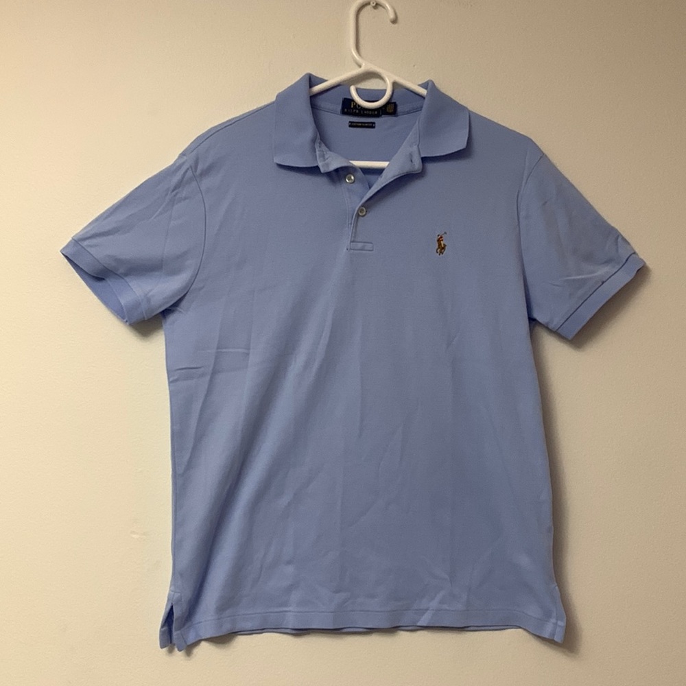 Light blue polo Ralph Lauren, custom slim fit Medium